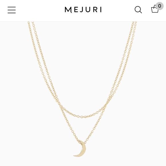 SOLD Double strand moon necklace - Picture 1 of 2